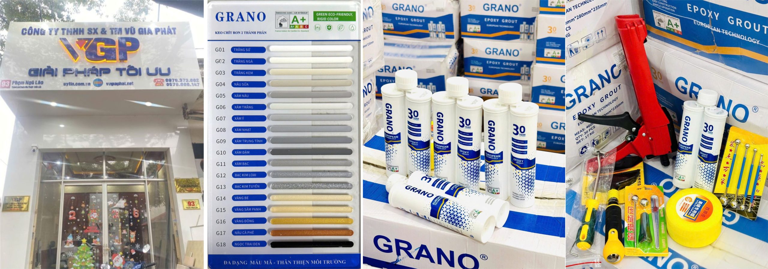 Đại Lý keo chà ron Grano ở Đắk Lắk