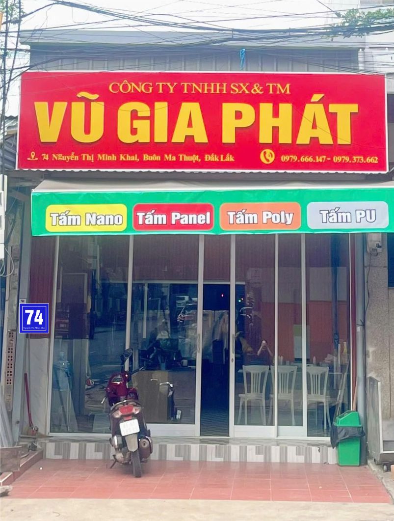 Kho tấm nhựa ốp tường ở 74 Nguyễn Thị Minh Khai phường Buôn Ma Thuột Đắk LẮk